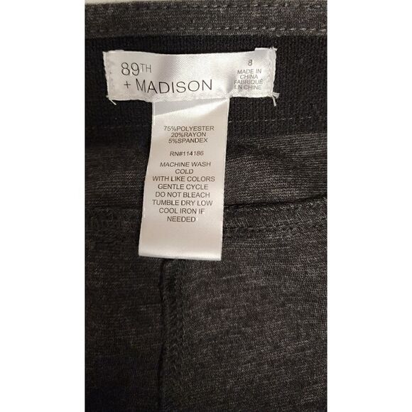 89TH MADISON  MILLENNIUM FITTED STRAIGHT LEG STRETCH JEGGINGS PANTS - Picture 4 of 5